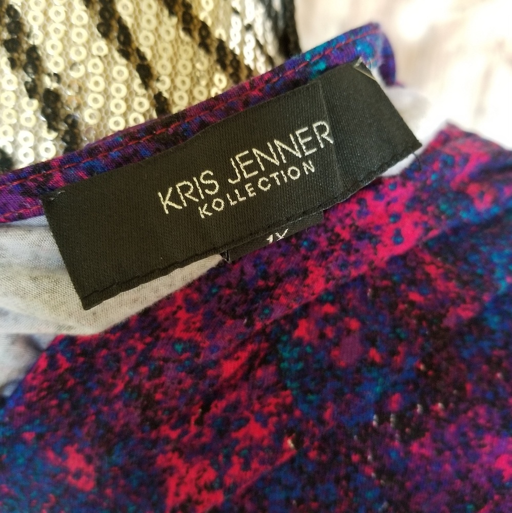NWOT Kris Jenner galaxy print dress size 1x 2x - Picture 6 of 6